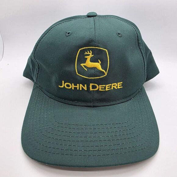 Yupoong Other - John Deere Vintage Yupoong Snapback Cap Hat Green Embroidered